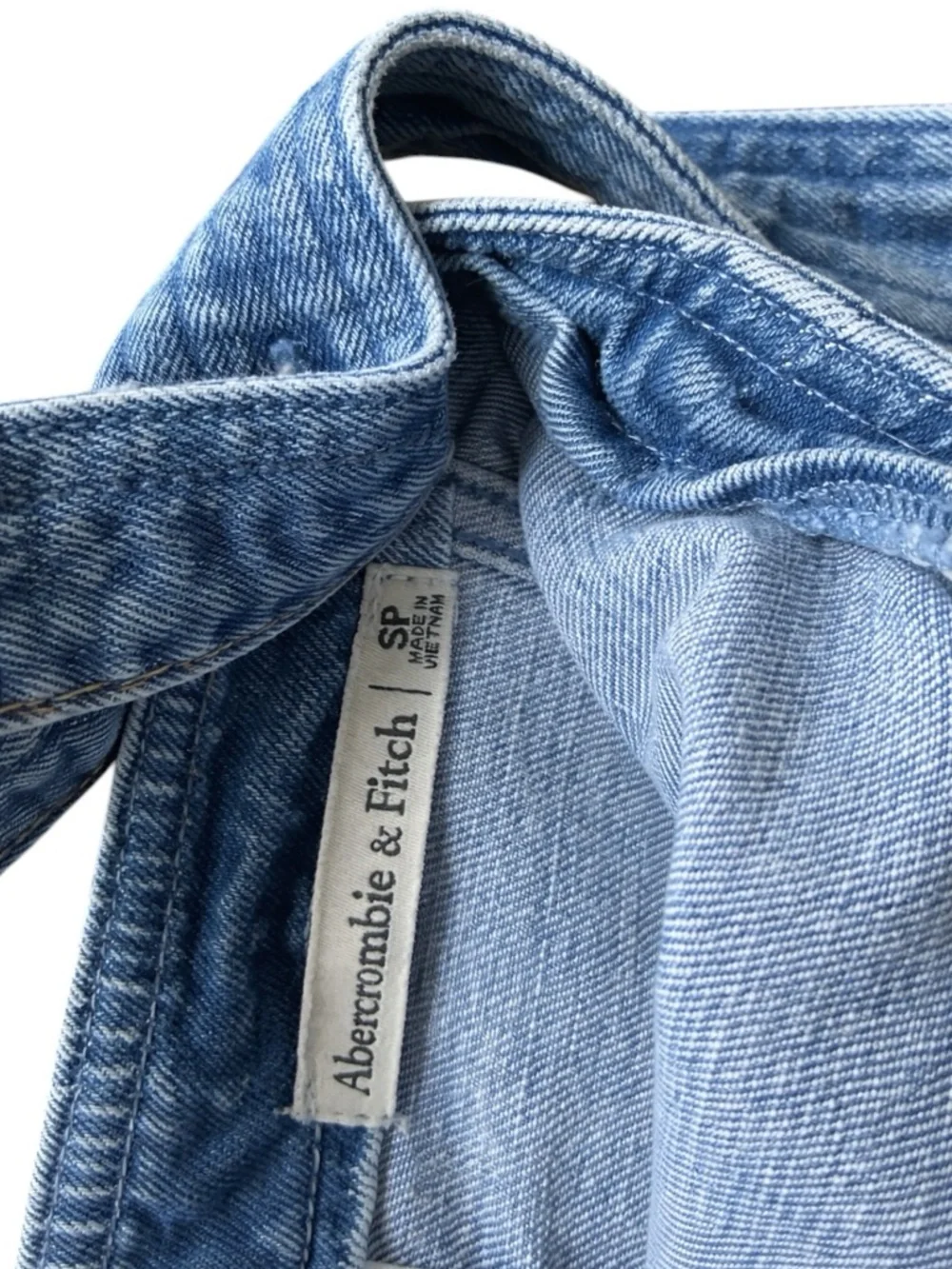 Abercrombie & Fitch Blue Denim Mini Dress SM - Picture 4 of 4